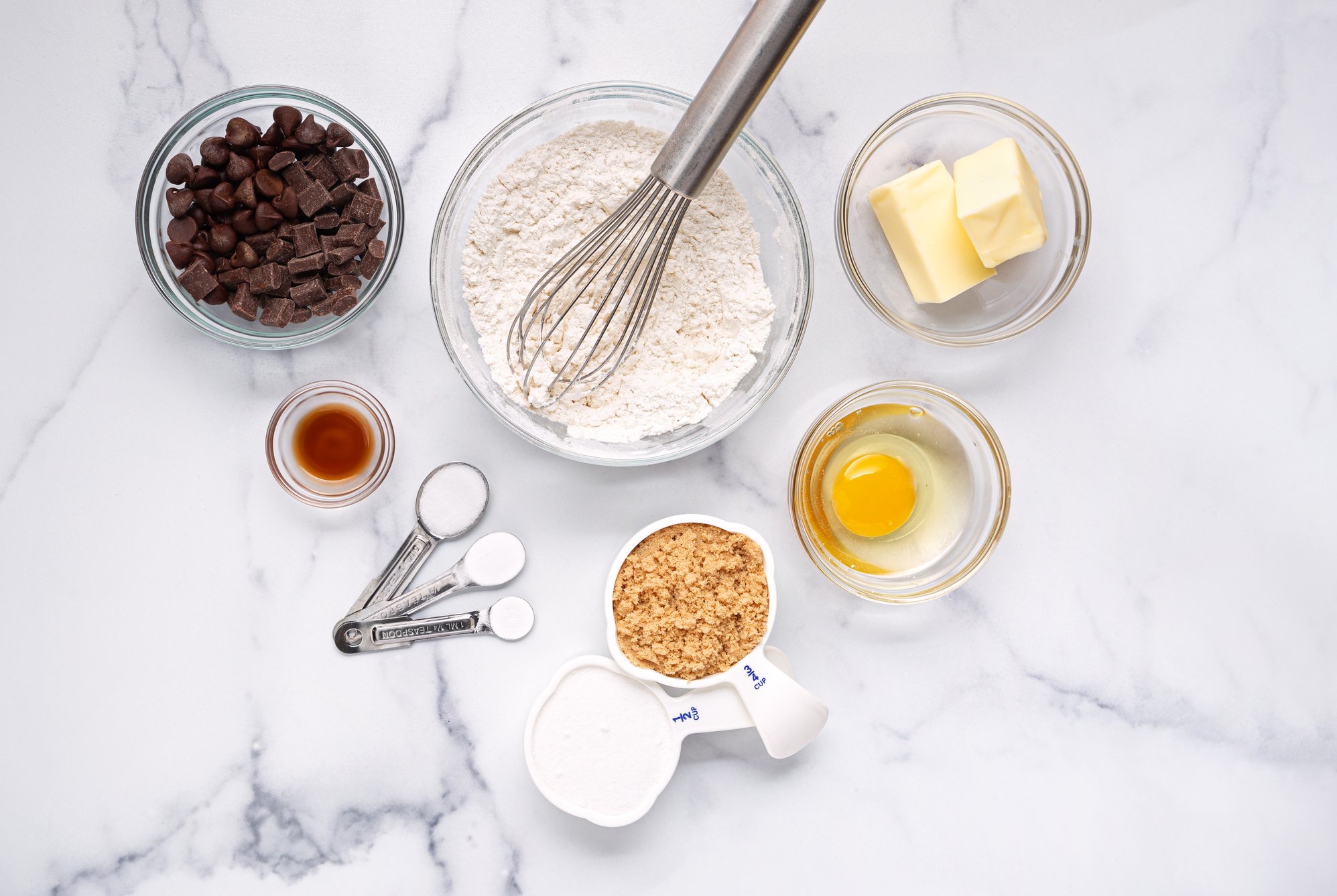  Chocolate Chip Cookie Baking Ingredients